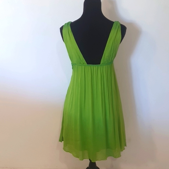 Pierucci Size XS (approx 8) 90s Style 100% Silk Dress - Picture 5 of 8